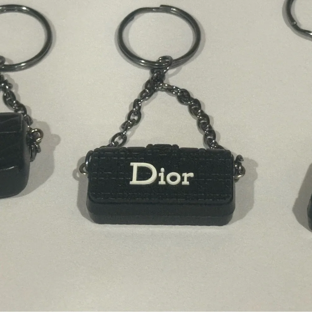 Dior, Chanel, and Gucci fashion key chains bundle - Picture 4 of 6